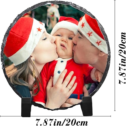 Miniatura 3 de Marco de piedra personalizado para fotos personalizadas, marcos de placa de pizarra de roca, regalos personalizados para el día de San Valentín,