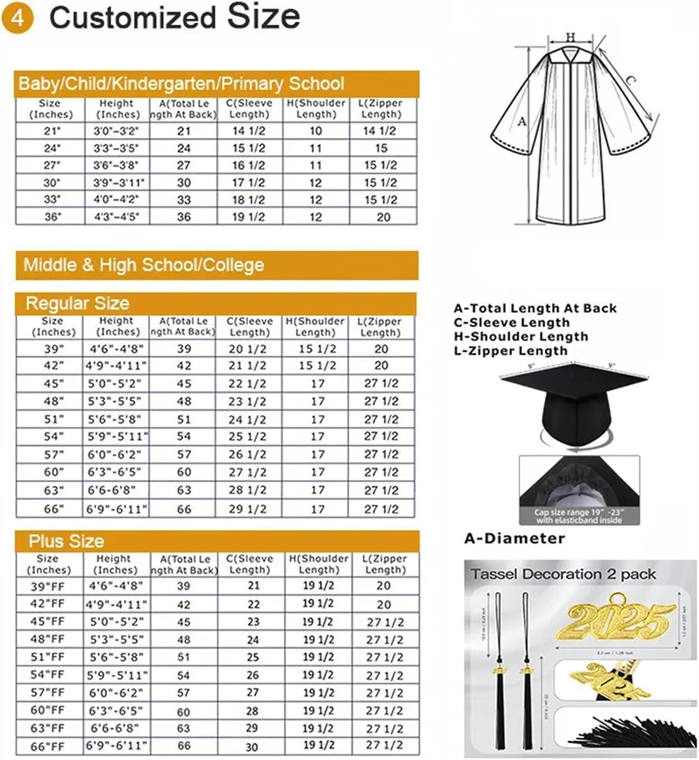 Graduation Gown and Cap Set Graduation Gowns College Caps Uniform Set With Tassel Stole Seal For Bachelor