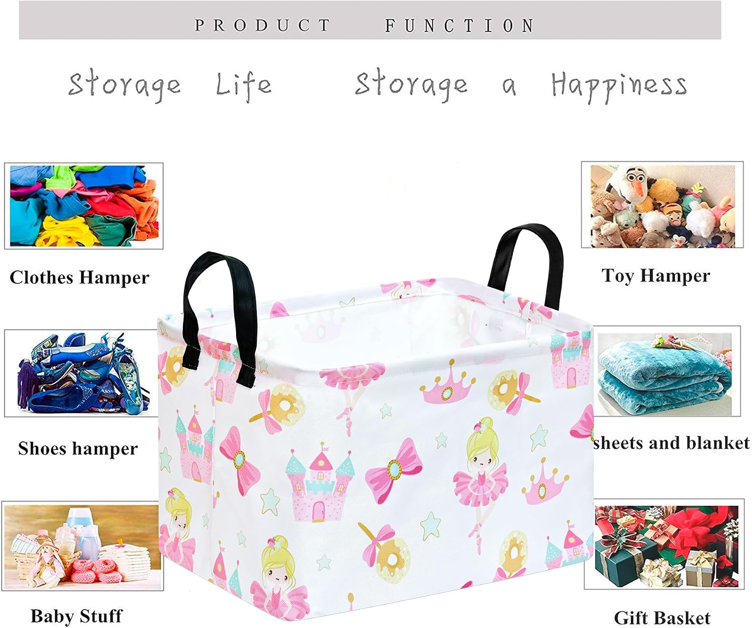 Castle Princess Storage Laundry Basket