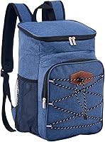 Vista 1 de Cooler Backpack 30 Cans Leak Proof Lightweight Camping Travel Bag for Men with Insulated Cooler Compartment for Women