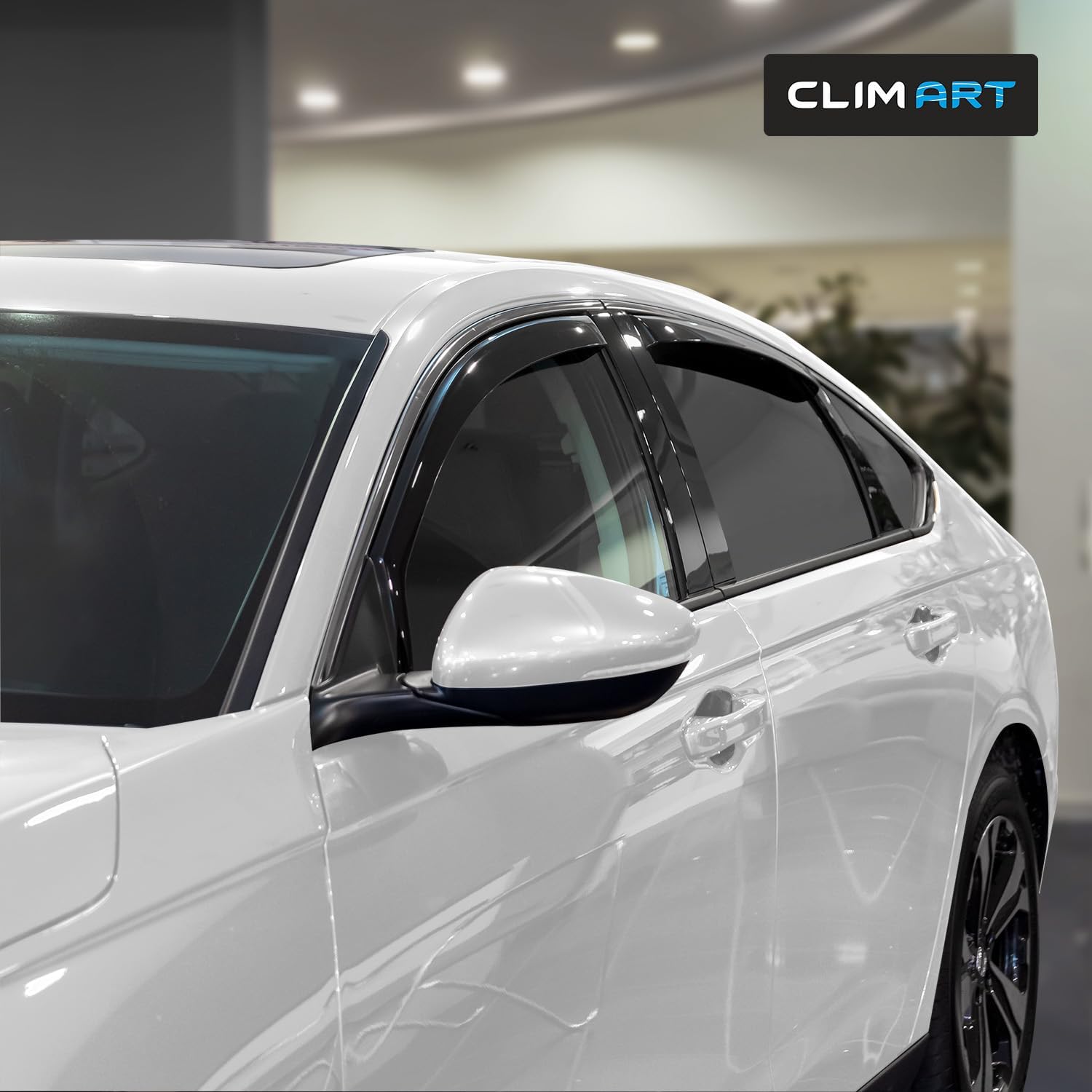 CLIM ART in-Channel Incredibly Durable Rain Guards for Honda Accord 2023-2026, Original Window Deflectors, Vent Window Visors, Vent Deflector, 4 pcs. - 623410