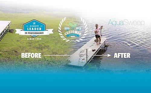 Miniatura 9 de Scott Aireador 1 Horse Power 230 V Muck Blaster - Cable de 150 pies  1 Horse Power Aquasweep con soporte de muelle  Circulador de agua  Agitador de