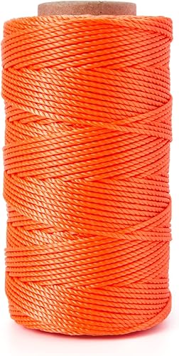 Miniatura 20 de HONGDA Cuerda de nailon trenzada, #15 x 375 pies, cuerda de nailon para trabajos de mampostería, línea de trote, línea de señuelo, fabricación