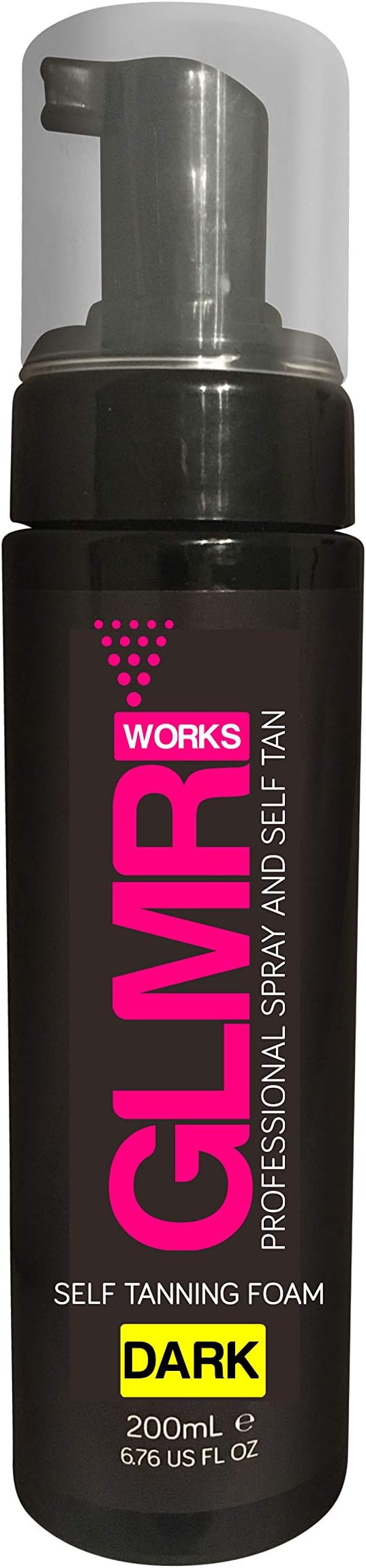 Fake Tan Mousse GLMR Works Professional Self Tanning Foam 200mL Sunless Tanner - (Dark)