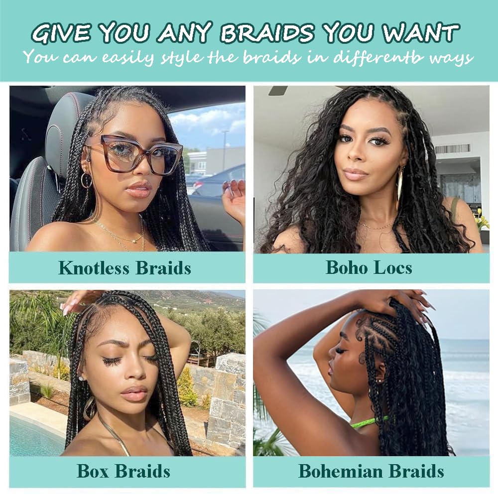 Brown Human Boho Braiding Hair 18 Inch #4 Color Deep Wave Bulk Boho Hair for Braiding Curly Bundles Human Hair for Boho Braids image 4