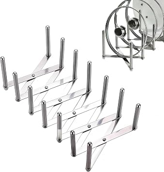 Pot Lid Holder Rack for Home Cooks & Kitchen Organizers, Space Saving