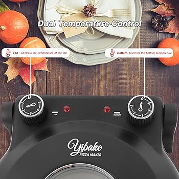 Forno Per Pizza Elettrico YIBAKE - Con Pietra Refrattaria, Pala E Raschietto, 420°C - Foto 2