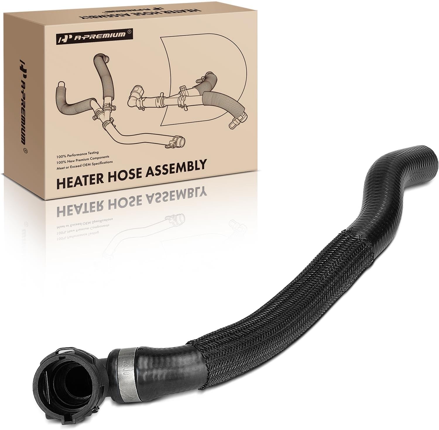 A-Premium Inlet HVAC Heater Hose Pipe Line Assembly Compatible with BMW E90 Series 325i 325xi 330i 330xi 2006 3.0L, 335d 2009-2010 3.0L