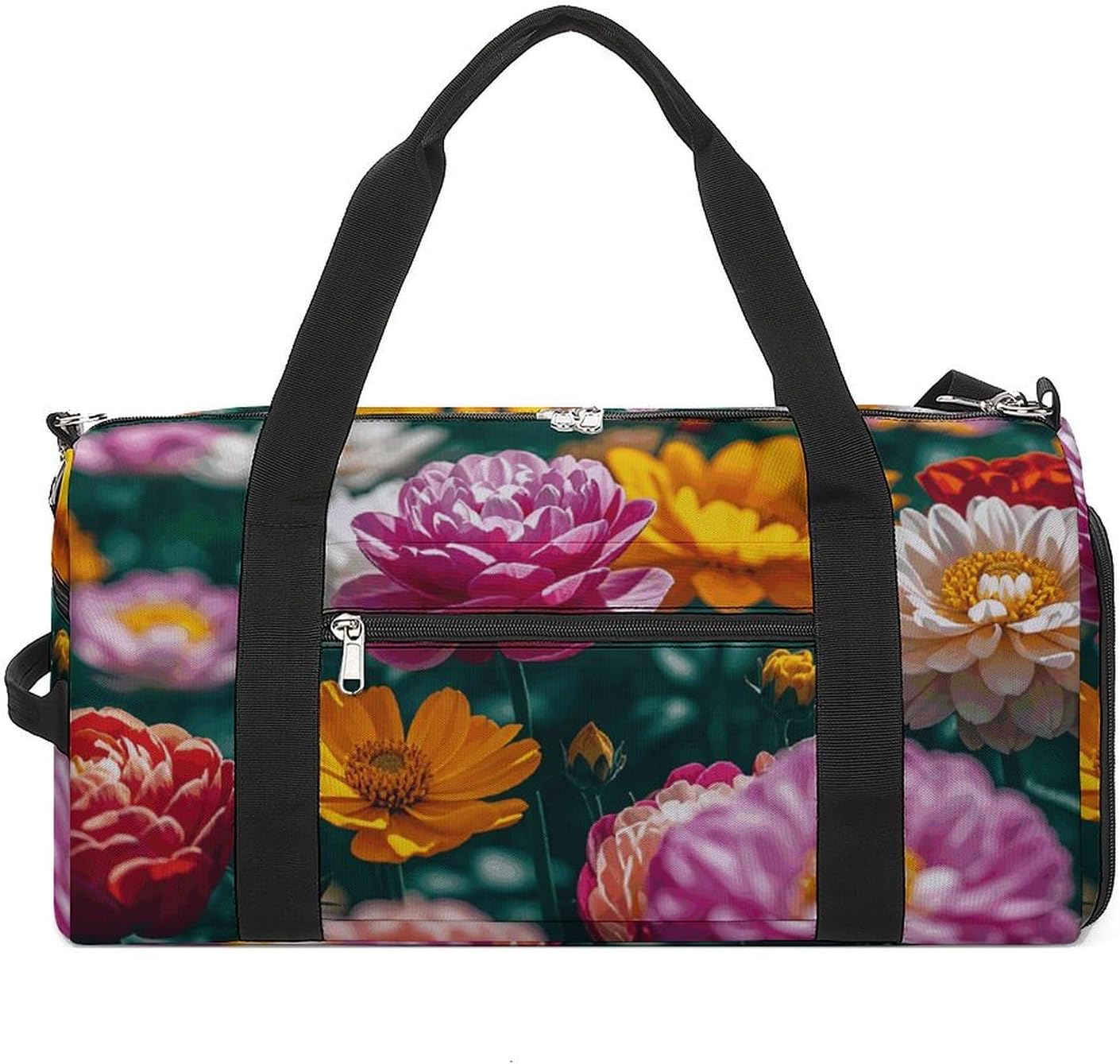Gym Bag for Men Travel Duffle Bag All Flowers Bloom Together Tote Bag Weekender Duffel Bag Weekender Bag for Sports