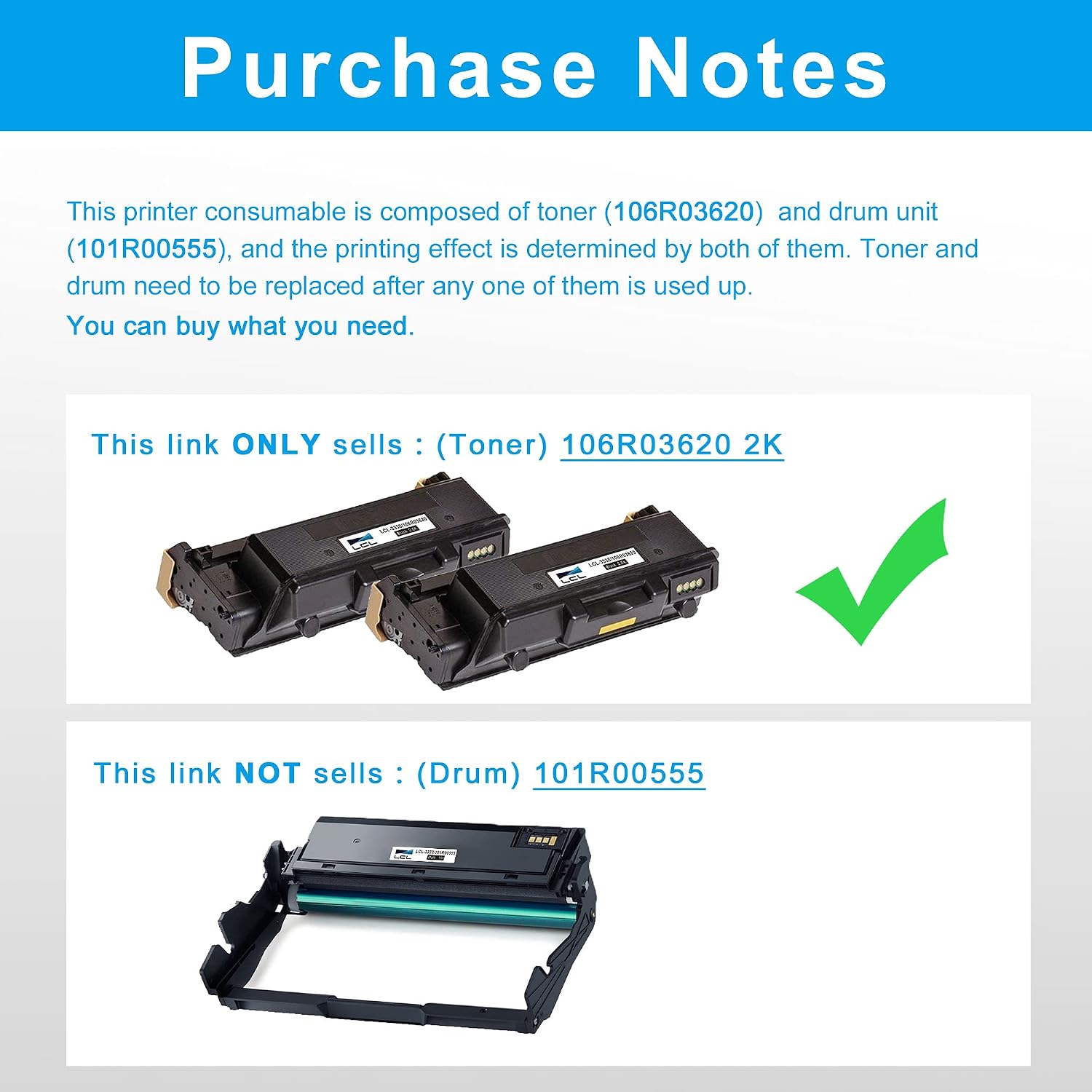 Hоlіdау Dеаlѕ 🛒 LCL Compatible Toner Cartridge Replacement for Xerox WorkCentre 3335 3345 Phaser 3330 106R03620 3345VDNi Phaser 3330DNi WorkCentre 3335DNi 3345DNi (2-Pack Black)
