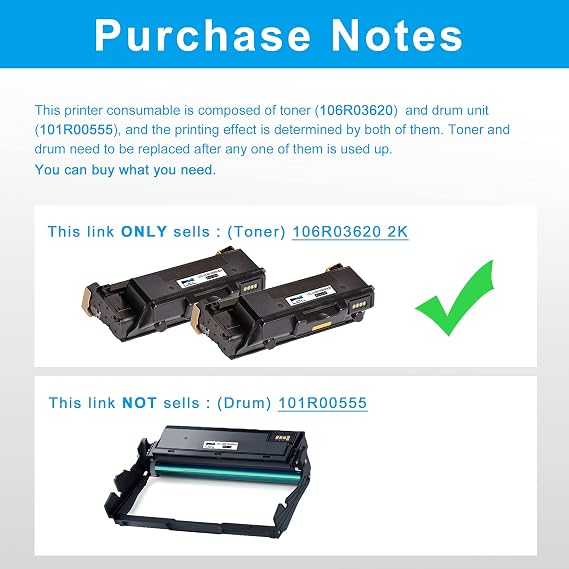 LCL 3330 3335 3345 Toner Cartridge Replacement for Xerox WorkCentre 3335 3345 Phaser 3330 106R03620 3345VDNi Phaser 3330DNi WorkCentre 3335DNi 3345DNi (2-Pack Black)