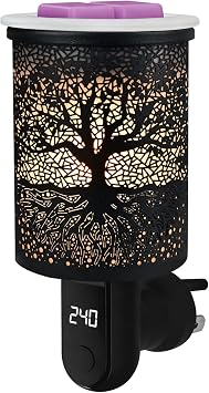 ASAWASA Plug-in Wax Warmer with Digital Display Timer and 1 Silicone Liner