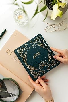 Charmlı Reading Journal - Okuma Günlüğü 18x20 cm Koyu Yeşil