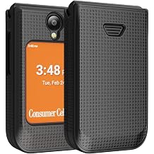 Nakedcellphone Grid Series for Iris Easy Flip 2 Phone Case - Black