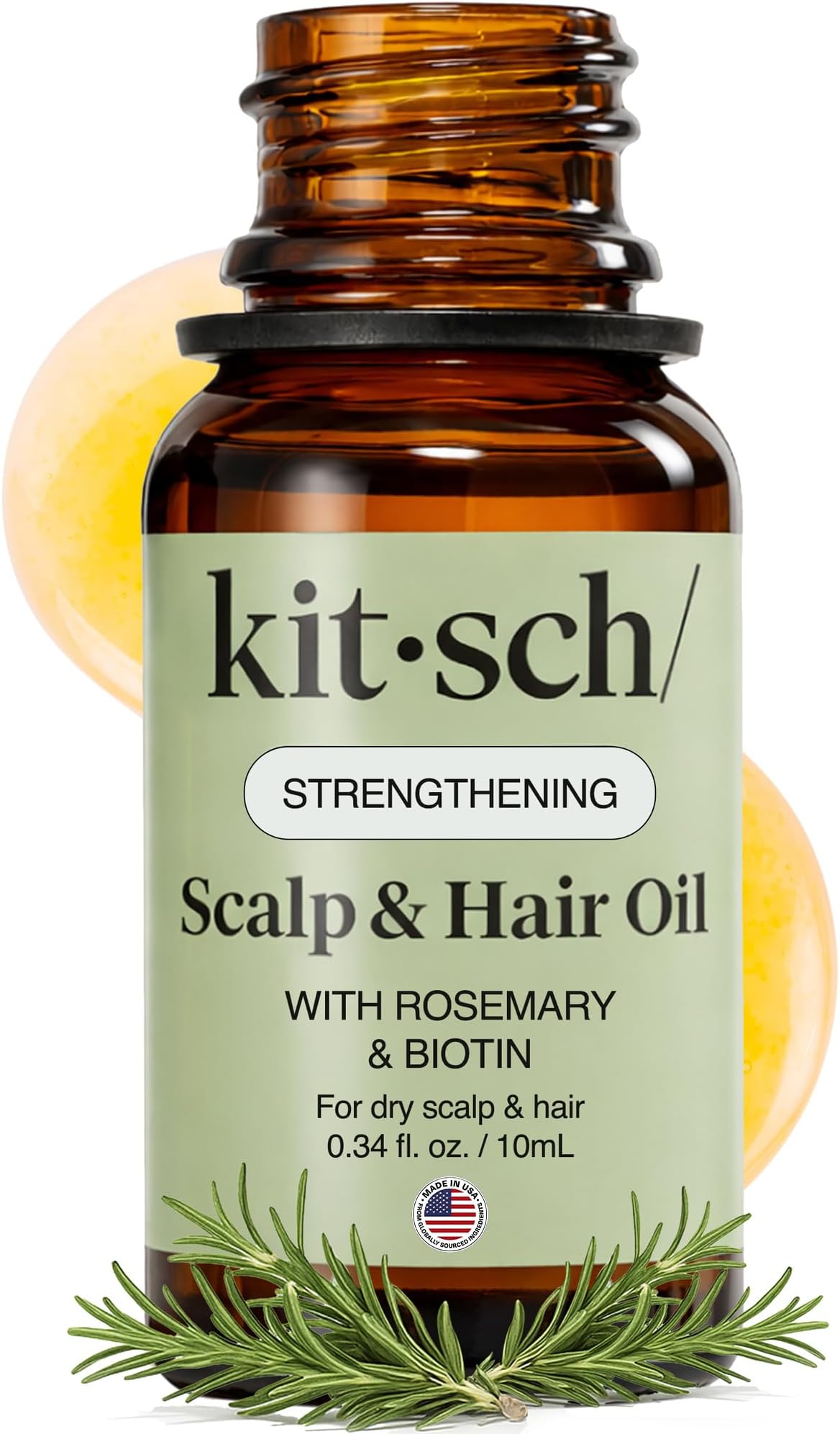 Rosemary Oil for Hair Growth -With Castor Oil, Biotin & Jojoba- 10mL