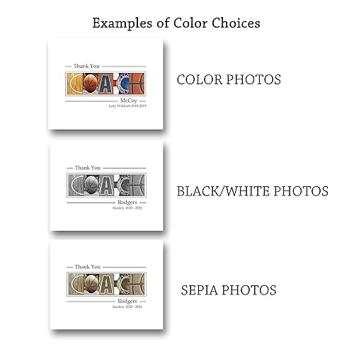 Miniatura 4 de Basketball Coach Gift - Coach Appreciation Gift - End of Season Gift - Coach Gift from team - Unframed 11x14 print with room for player's signatures