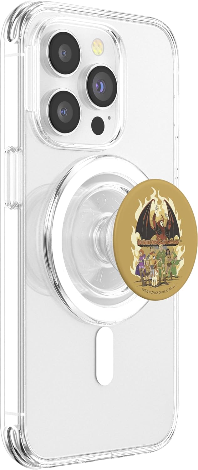 Dungeons And Dragons Group Shot Flame Portrait PopSockets MagSafe PopGrip for iPhone