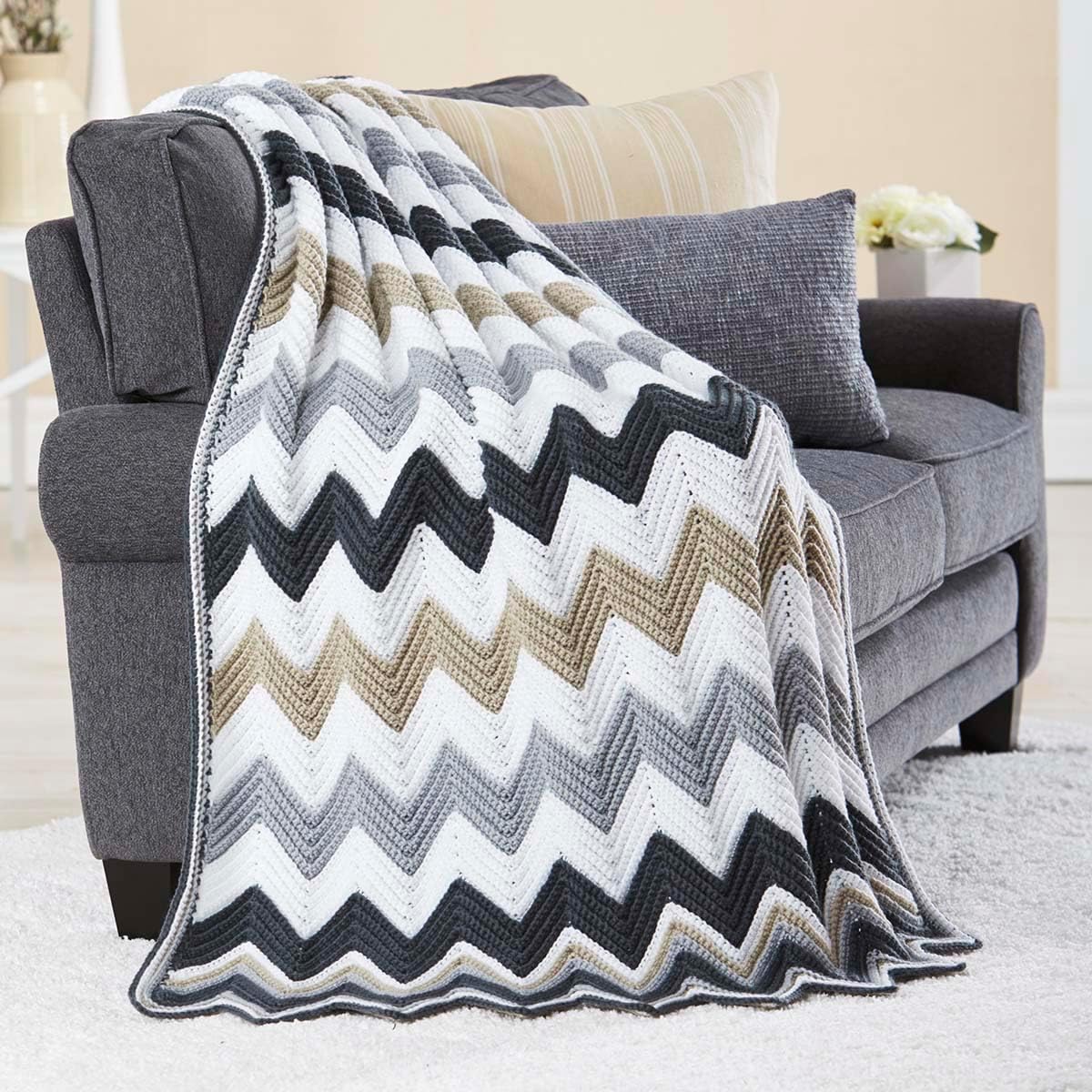 Herrschners Moonlit Sky Afghan Crochet Kit