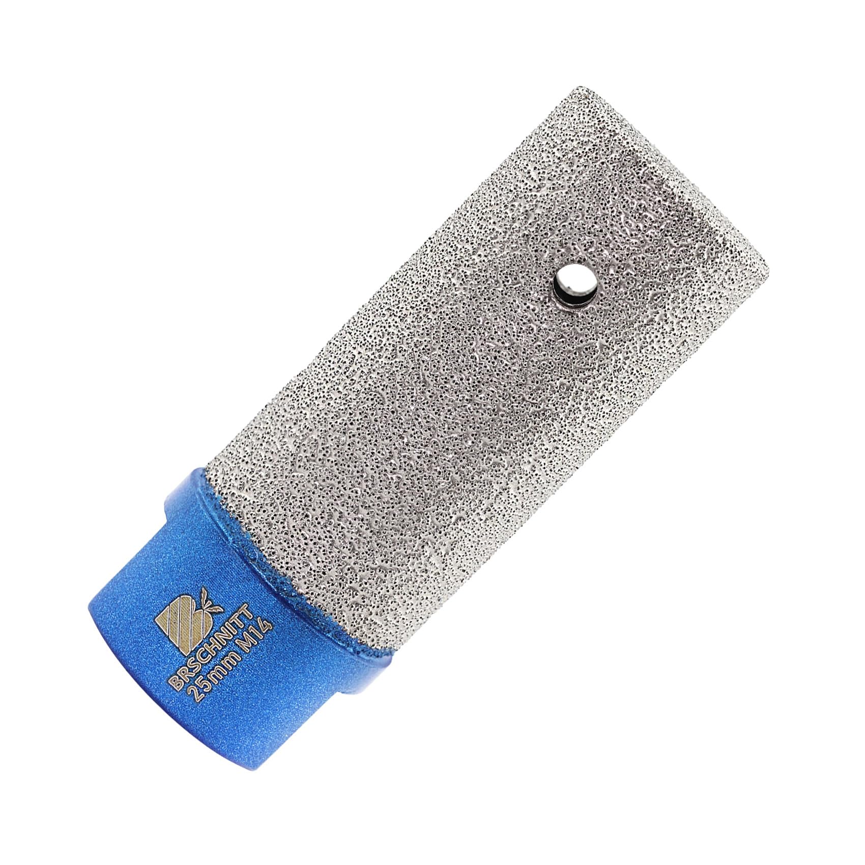 Diamond Finger Milling Bits -BRSCHNITT 25mm Dry Core Drill Bit for Enlarging Shaping Existing Holes of Porcelain,Hard Ceramic,Granite,Marble with M14 Thread