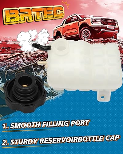 Miniatura 4 de Tanque de depósito de recuperación de desbordamiento de refrigerante del motor con sensor y tapa 1999-2007 para Chevy Silverado 1500 HD Suburban