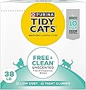 Purina Tidy Cats Free and Clean Unscented Cat Litter - 38 lb. Box