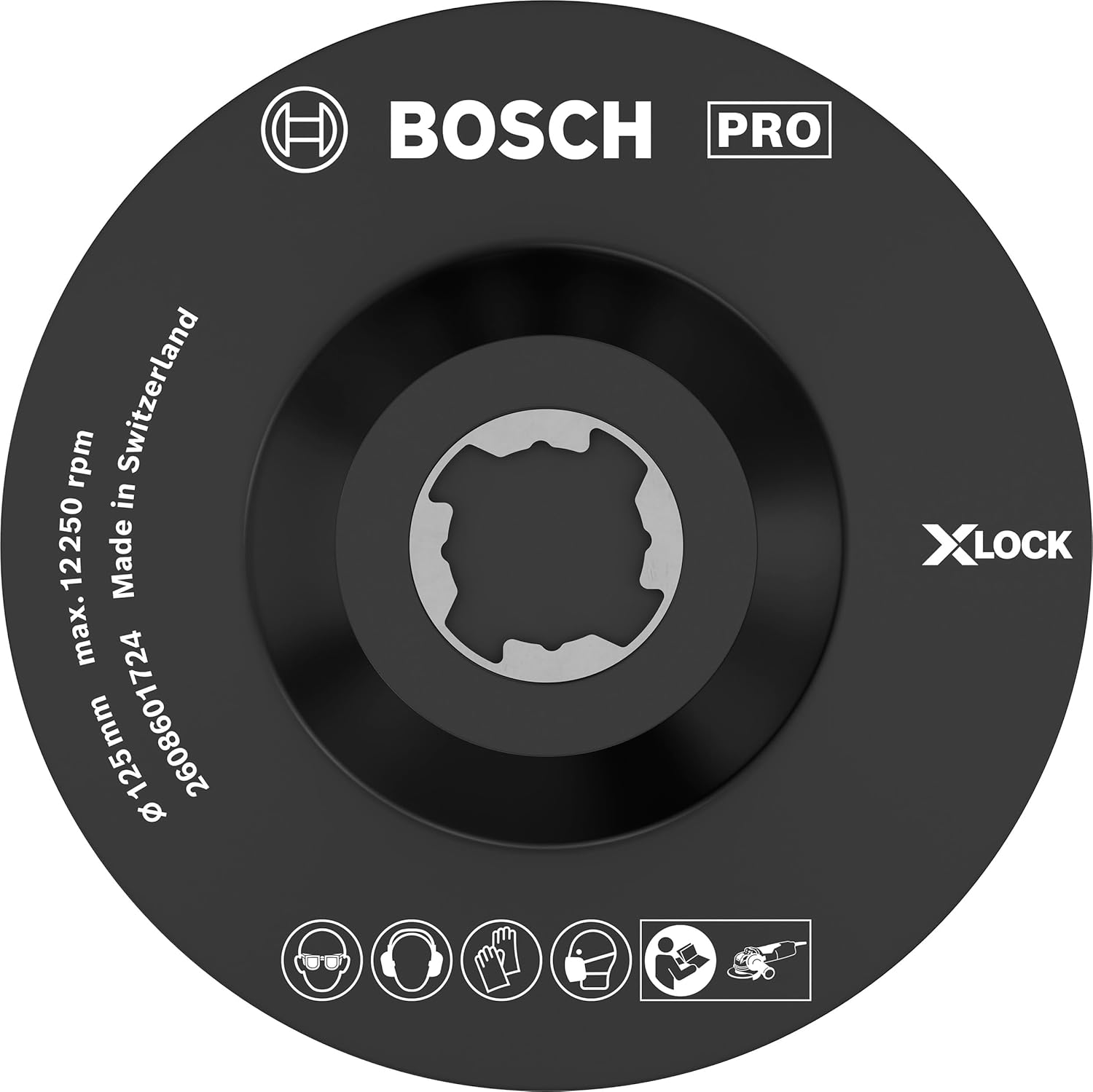 Bosch Professional SCM Backing Pad (with Positioner, X-LOCK, Diameter 125 mm)