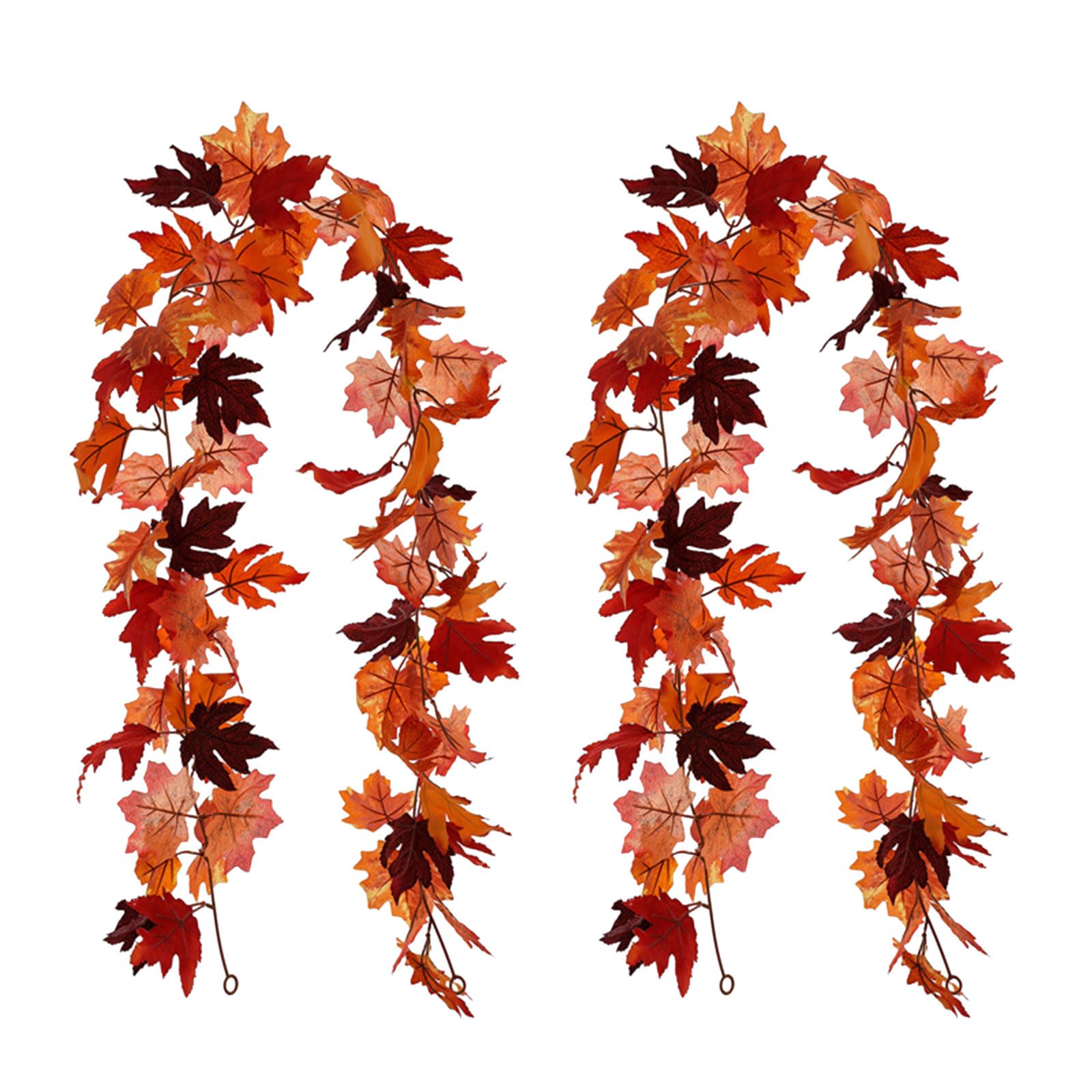 carotoe 2Pcs 69 ' ' Artificial Leaves Vine Hanging Plant for Thanksgiving Wedding Decoration, Artificial Leaves Vine Hanging Plant Thanksgiving Decoration