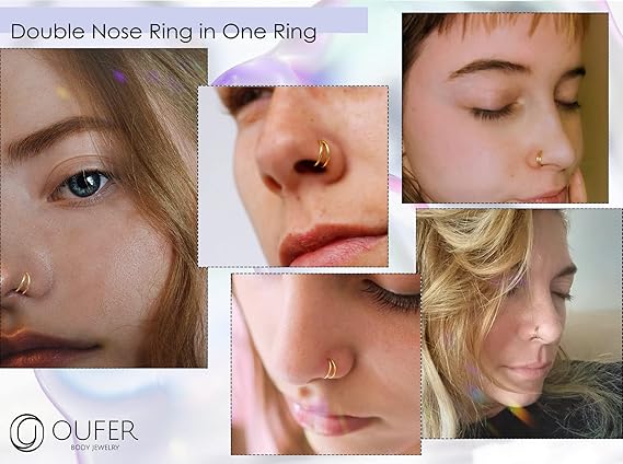 Piercing Nez Or 18 Carats Distinct® Lot De 60 Piercings De Nez Droits En Acier Inoxydable Piercing Nez En Ligne