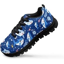 Kids Sneakers Lightweight Non Slip Sports Running Tennis Shoes Breathable School Casual Athletic Walking Shoes for Boys Girls Black Sole