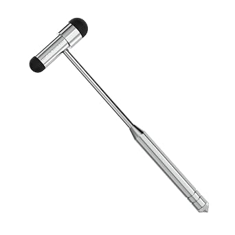 MDF Instruments, Babinski Buck Neurological Reflex Hammer with Built-in Brush for cutaneous and Superficial responses- Black MDF515BT-11