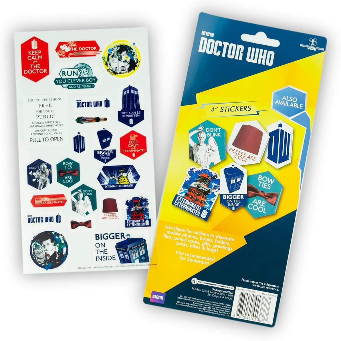 BBC Doctor Who Assorted Sticker Set - Image 3