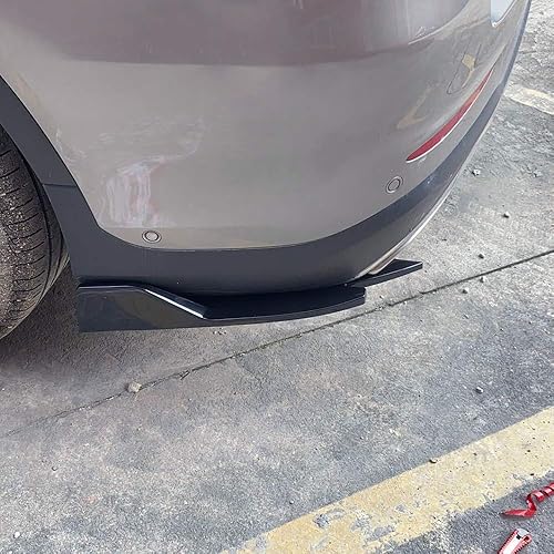 Miniatura 7 de idain Difusor universal para parachoques trasero, 2 unidades, divisor de canard, protector de parachoques delantero, kit de cuerpo de parachoques