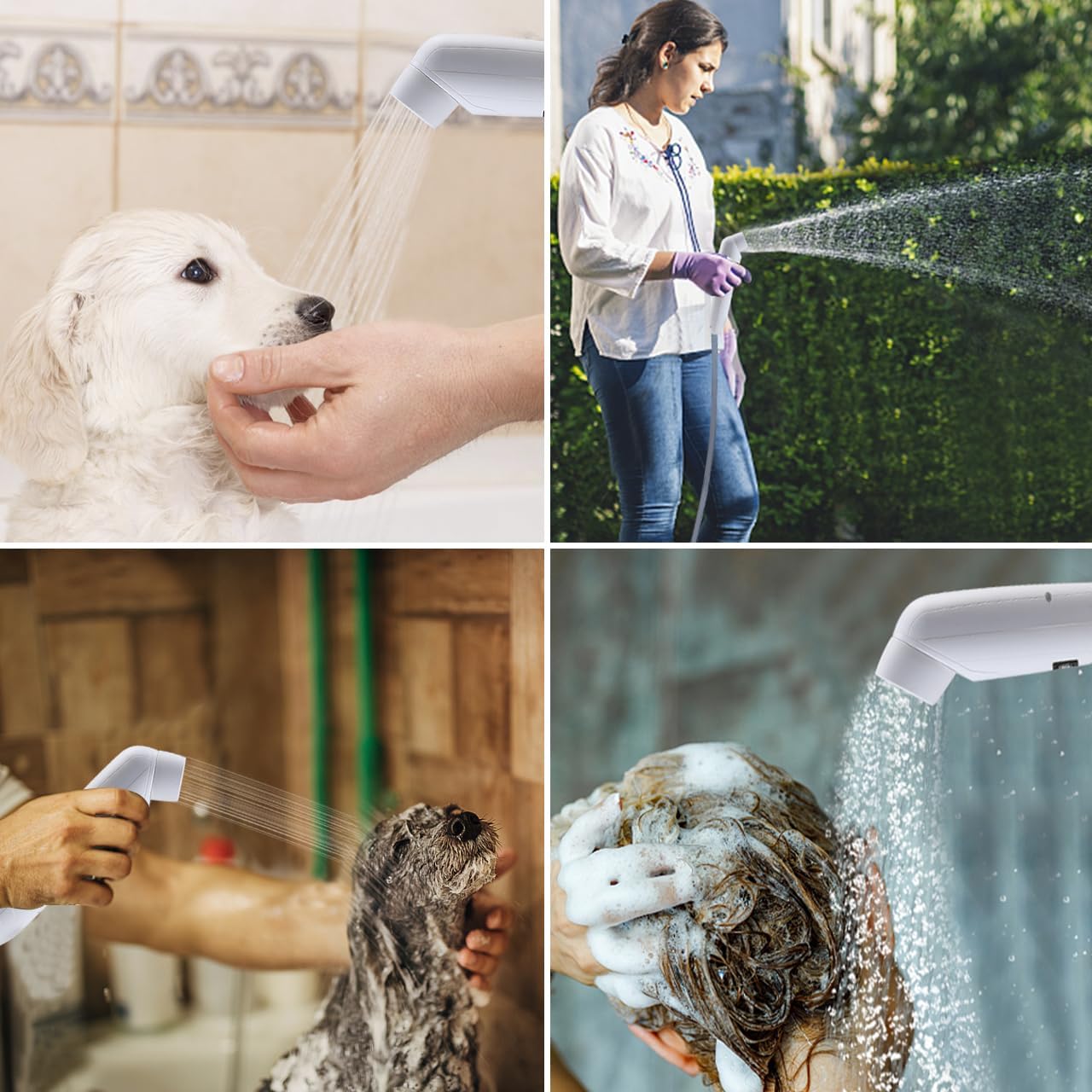 Portable Outdoor Shower,Handheld Electric Shower,IPX6 Waterproof,USB Charging,Built-in Battery,Compact and Portable,Suitable for Outdoor Camping,Beach Bathing,Hiking,pet Bathing