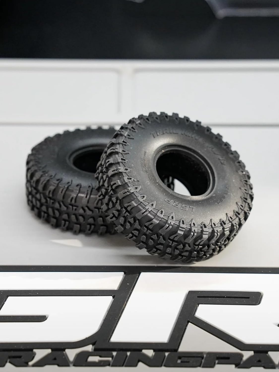 Little Guy Racing Trail King M/T2 NL4 1.0 Inch Compatible with 1/24 RC Axial SCX24, RGT, Element, Enduro, URUAV (4 Tires per Order), 65x21R1 + Free Sticker