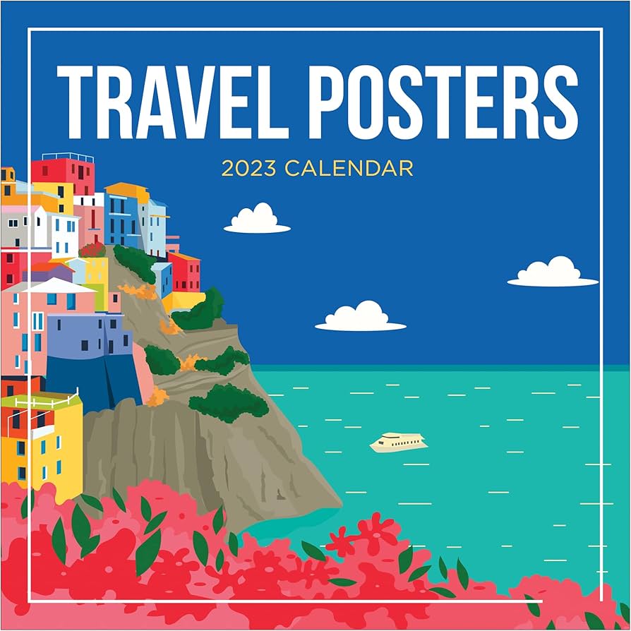 Amazon.com: Tf Publishing Travel Posters 2023 Wall Calendar 12 Month |  Premium 2023 Calendar Wall | Large Wall Calendar 2023 Monthly | Big Grid Calendars  2023 | Calander 2023 | Planners For Office Calender 2023 : Everything Else