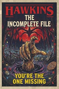 Hawkins. The Incomplete File You are the One Missing. Stranger Things Book. Stranger Things Merchandising. Stranger Things gifts