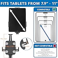 Vista 3 de Mount-It! Soporte antirrobo para encimera, quiosco para tableta, soporte universal para tableta de 7.9 a 11 pulgadas iPad y tabletas Samsung