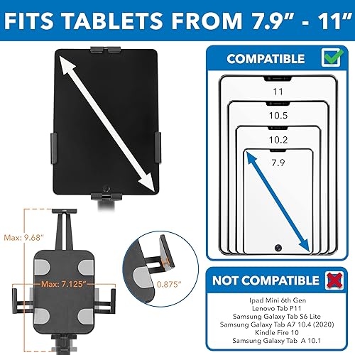Miniatura 3 de Mount-It! Soporte antirrobo para encimera de quiosco de tableta | Soporte universal para tableta minorista compatible con iPad de 7.9 a 11 pulgadas