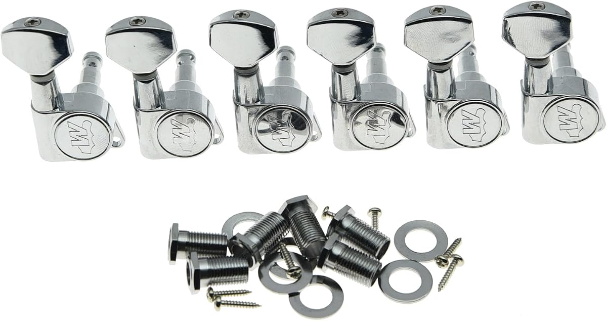Wilkinson Chrome E-Z LOK Post Guitar Tuners Tuning Keys Pegs Machine Heads for Strat Tele