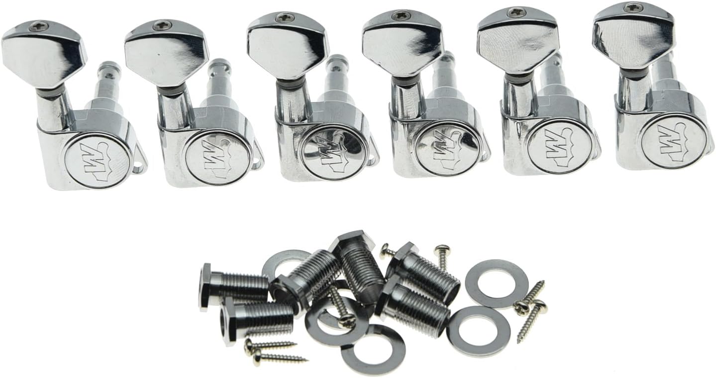 Wilkinson Chrome E-Z LOK Post Guitar Tuners Tuning Keys Pegs Machine Heads for Strat Tele