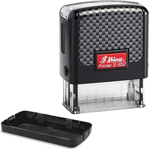 Miniatura 31 de Shiny S-854 - Sello de firma personalizado, tamaño grande, elige entre 15 colores de tinta