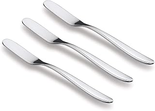 TIARA - 3pc Set Stainless Steel Butter Knife, Butter Spreader, Jam Spreader for Kitchen, knife for kitchen Price In India