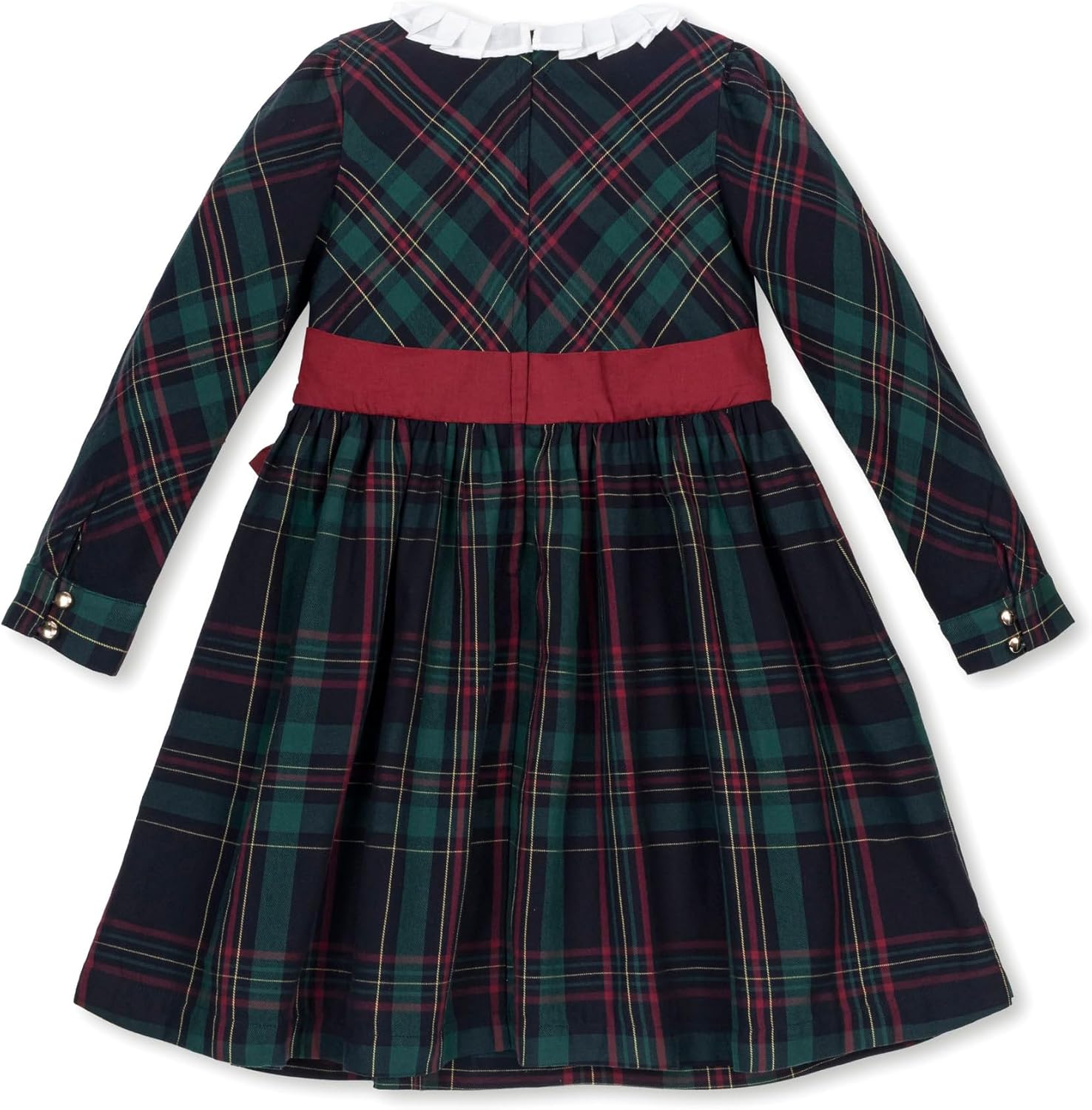 Hope & Henry Girls' Short Sleeve Special Occasion Peter Pan Collar Dress