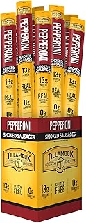 Tillamook Country Smoker Real Hardwood Smoked Sausages, Pepperoni, 1.44 Ounce, 24 Count