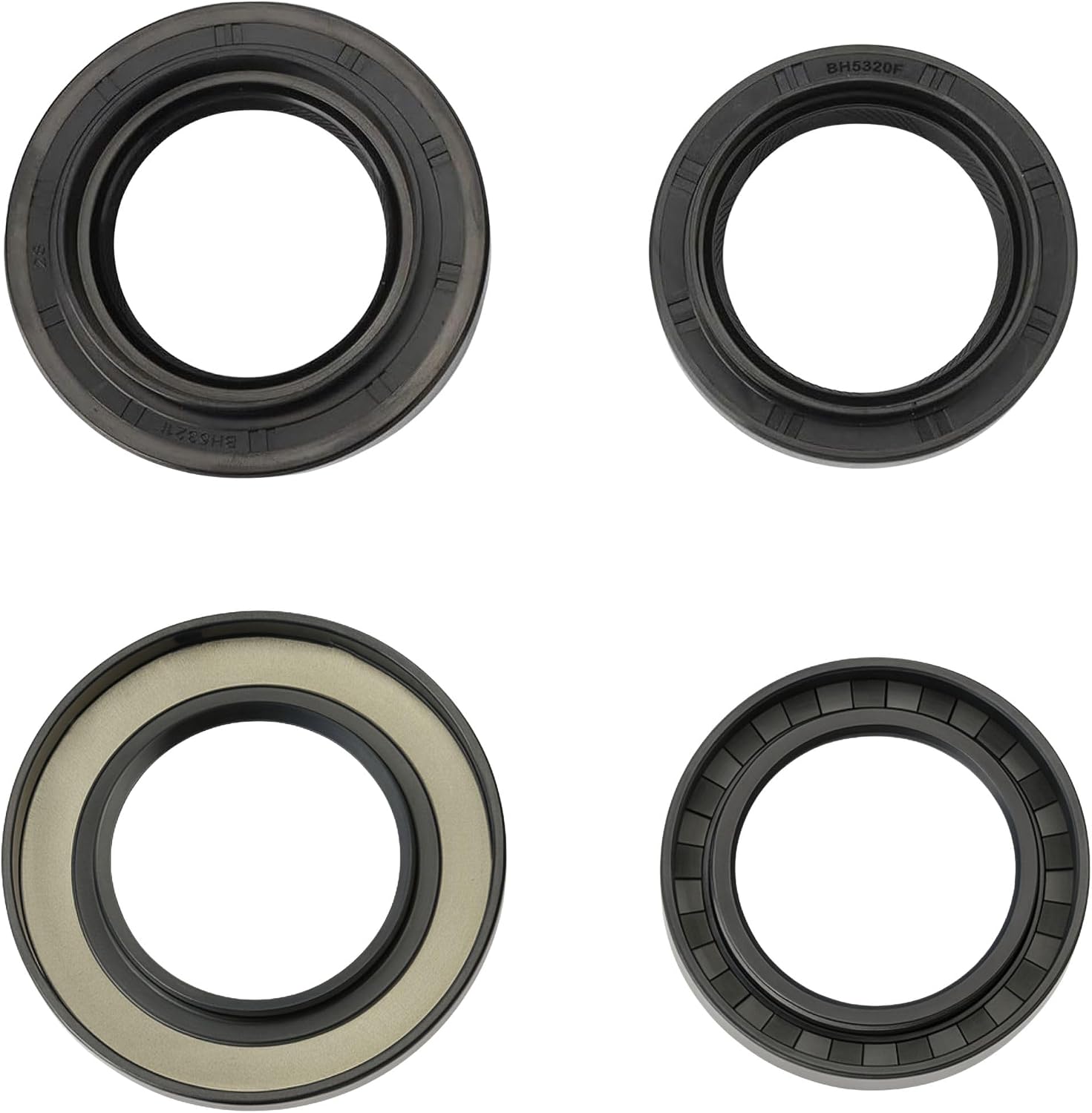 2PCS 90311-47027 90311-47013 Differential Carrier Front Seal & Front CV Axle Drive Shaft Oil Seal Set Drive Axle Shaft Seal for Toyota 4Runner Sequoia Tundra Tacoma, for FJ Cruiser Land Cruiser