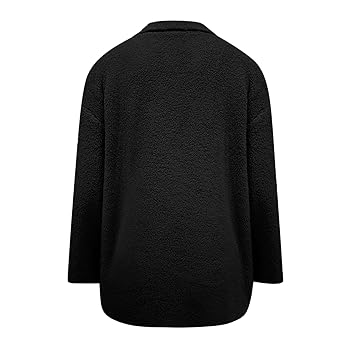 Veste Décontractée à Manches Longues En Polaire à Revers Pour Femme