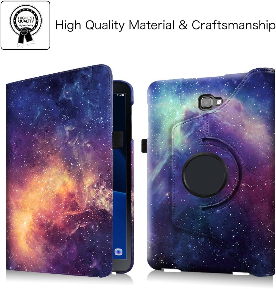 Fintie Rotating Case for Samsung Galaxy Tab A 10.1 (2016 NO S Pen Version) - Premium PU Leather 360 Degree Swivel Stand Cover Auto Sleep/Wake for Galaxy Tab A 10.1 (SM-T580/T585/T587), Galaxy
