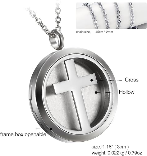 Miniatura 2 de Perfume esencial hueco para hombre y mujer, difusor de aceite de aromaterapia, colgante con 6 almohadillas de color, 8 patrones lavables opcionales