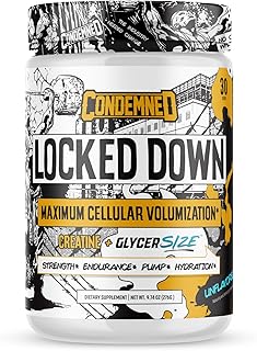 CONDEMNED Labz Locked Down | Creatine Performance Complex | Creatine Monohydrate, Glycerol, Taurine | Enhanced Hydration, Energy & Stamina | 30 Servings (Unflavored)