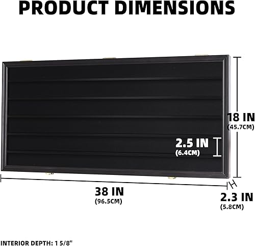 Miniatura 3 de DisplayGifts Minifiguras de juguete Miniaturas vitrina marco pared gabinete soporte 200 juguetes protección contra el polvo negro
